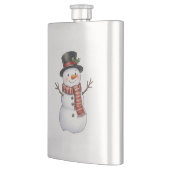 Glücklicher Schneemann Flachmann (Links)