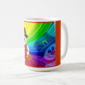 Glücklicher Schneemann Kaffeetasse (VorderseiteRechts)