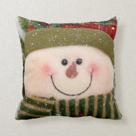 Glücklicher Schneemann Kissen