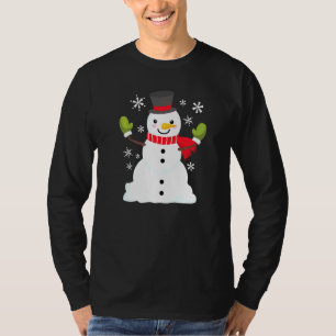 Glücklicher Schneemann Lass es schneien Grafik fü T-Shirt