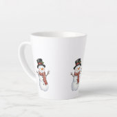 Glücklicher Schneemann Milchtasse (Linke Ecke)
