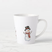 Glücklicher Schneemann Milchtasse (Rechts)