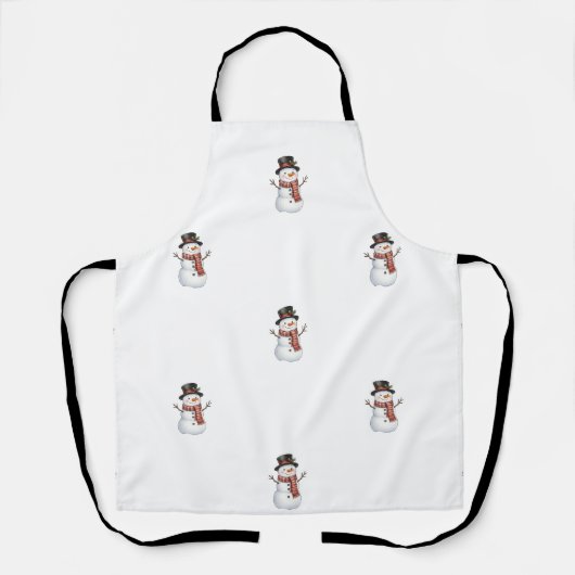Glücklicher Schneemann Schürze (Vorderseite)