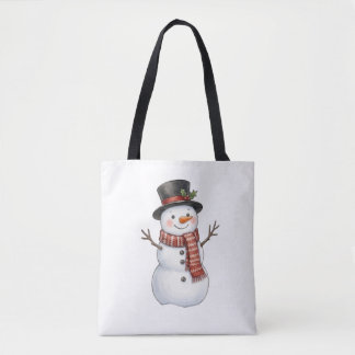 Glücklicher Schneemann Tasche