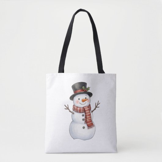 Glücklicher Schneemann Tasche (Vorderseite)