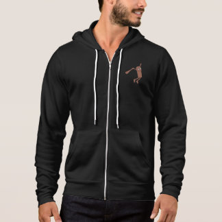 Glücklicher Schokoladen-Stick-Cartoon – Lustiger S Hoodie