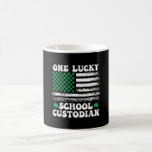 Glücklicher Schulhausmeister St. Patricks Day Kaffeetasse (Mittel)