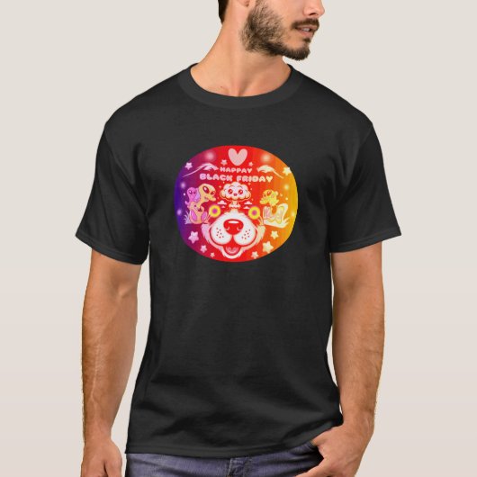 glücklicher schwarzer Freitag T-Shirt (Vorderseite)