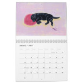 Glücklicher schwarzer Labradors Kalender B 2018 (Jan 2027)