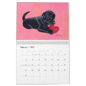 Glücklicher schwarzer Labradors Kalender B 2018 (Feb 2027)