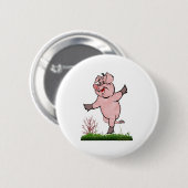 Glücklicher-Schwein-Knopf Button (Vorne & Hinten)