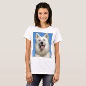 Glücklicher Schweizer Schäferhund T-Shirt (Vorne ganz)