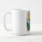 Glücklicher Scottie auf einem Feld Kaffeetasse (Links)