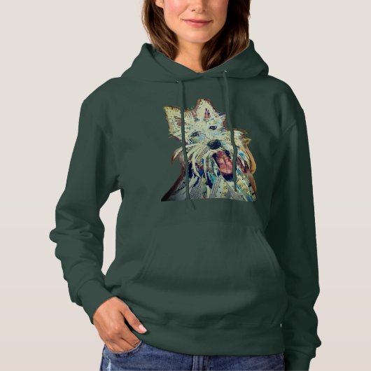 Glücklicher Scottie Hoodie (Vorderseite)