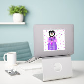 Glücklicher Seollal Pinguin Aufkleber (Laptop auf Schreibtisch)
