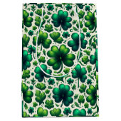 Glücklicher Shamrock St. Patrick’s Day Geschenktüt Mittlere Geschenktüte (Vorderseite)