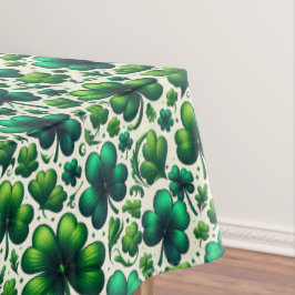 Glücklicher Shamrock St. Patrick's Day Tischdecke