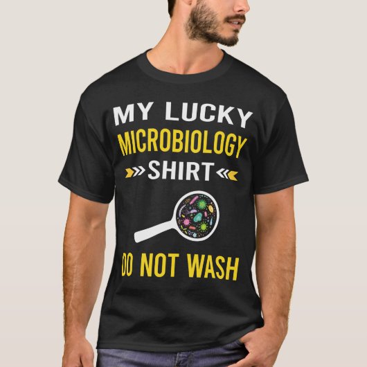 Glücklicher Shirt Mikrobiologie Mikrobiologe (Vorderseite)