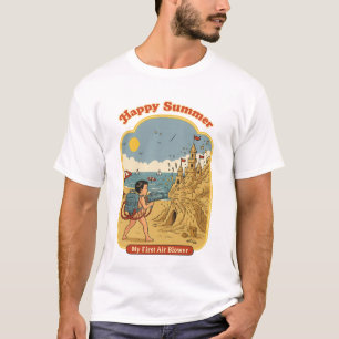 Glücklicher Sommer: Mein Erster LuftstoßHerren Bas T-Shirt