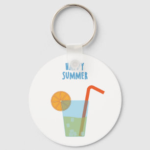 Glücklicher Sommer-Schlüsselanhänger mit einem Coc Schlüsselanhänger