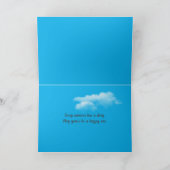 glücklicher Sommerseilentwurf mit Mohnblumen Karte (Innenseite)