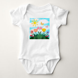 Glücklicher Sommertag Baby Strampler