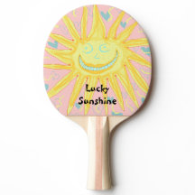 Glücklicher Sonnenschein Ping Pong Schläger