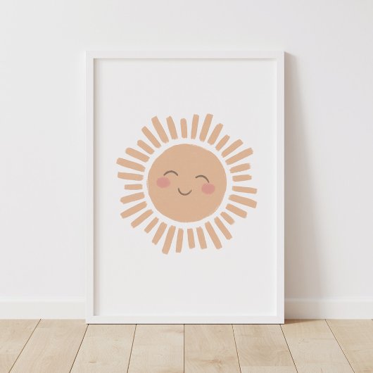 Glücklicher Sonnneutraler Kinderzimmer Dekor Poste Poster