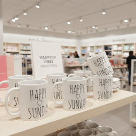 GLÜCKLICHER SONNTAG KAFFEETASSE