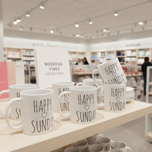 GLÜCKLICHER SONNTAG KAFFEETASSE