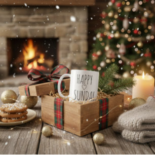 GLÜCKLICHER SONNTAG KAFFEETASSE