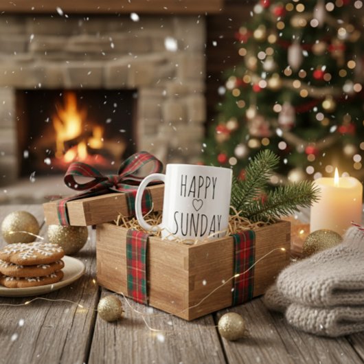 GLÜCKLICHER SONNTAG KAFFEETASSE