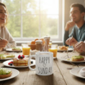 GLÜCKLICHER SONNTAG KAFFEETASSE