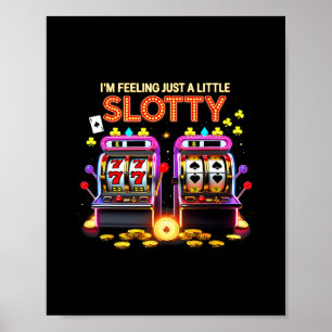 Glücklicher Spielautomat Casino Las Vegas Glückssp Poster