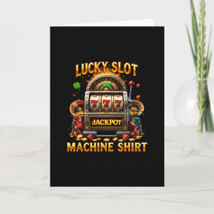 Glücklicher Spielautomat Glücksspiel Liebhaber Cas Karte