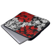 Glücklicher Spieler Laptopschutzhülle (Vorne Knopf)