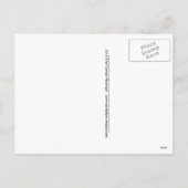 Glücklicher Spielzeugroboter Feiertagspostkarte (Rückseite)