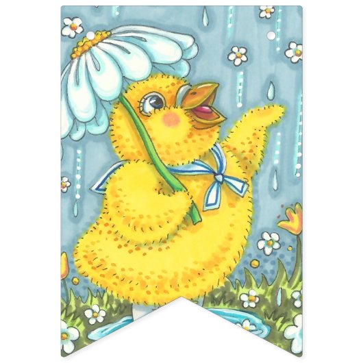 GLÜCKLICHER SPRING BABY CHICK BUNTING BANNER indiv (Zweite Fahne)