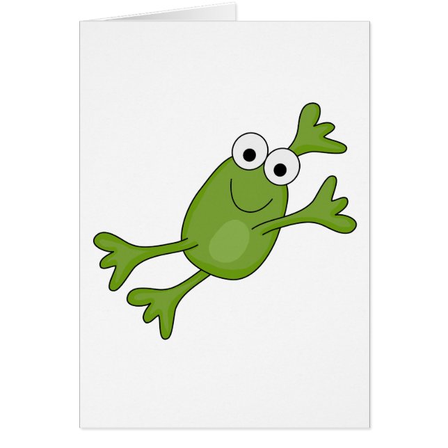 glücklicher springender Frosch (Vorne)