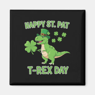 Glücklicher St Pat Trex Tag Lustiger Dinosaurier S Magnet