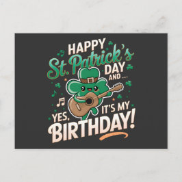 Glücklicher St. Patrick Day und ja, es ist mein Ge Postkarte
