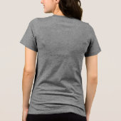 Glücklicher St. Patrick Frauen Tri-Blend Shirt (Rückseite)