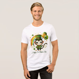 Glücklicher St. Patrick Männer- Tri-Blend Shirt