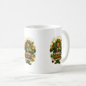 Glücklicher St. Patrick’s Day Grüner Shamrock Bech Kaffeetasse (VorderseiteRechts)