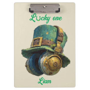 Glücklicher St. Patrick’s Day Musik Personalisiert Klemmbrett