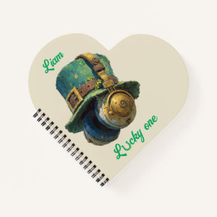 Glücklicher St. Patrick’s Day Musik Personalisiert Notizblock