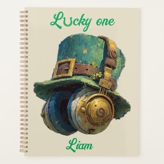 Glücklicher St. Patrick’s Day Musik Personalisiert Planer (Vorderseite)