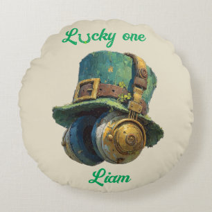 Glücklicher St. Patrick’s Day Musik Personalisiert Rundes Kissen