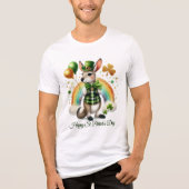 Glücklicher St. Patrick’s Herren Tri-Blend Shirt (Vorderseite)