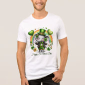 Glücklicher St. Patrick’s Herren Tri-Blend Shirt (Vorderseite)